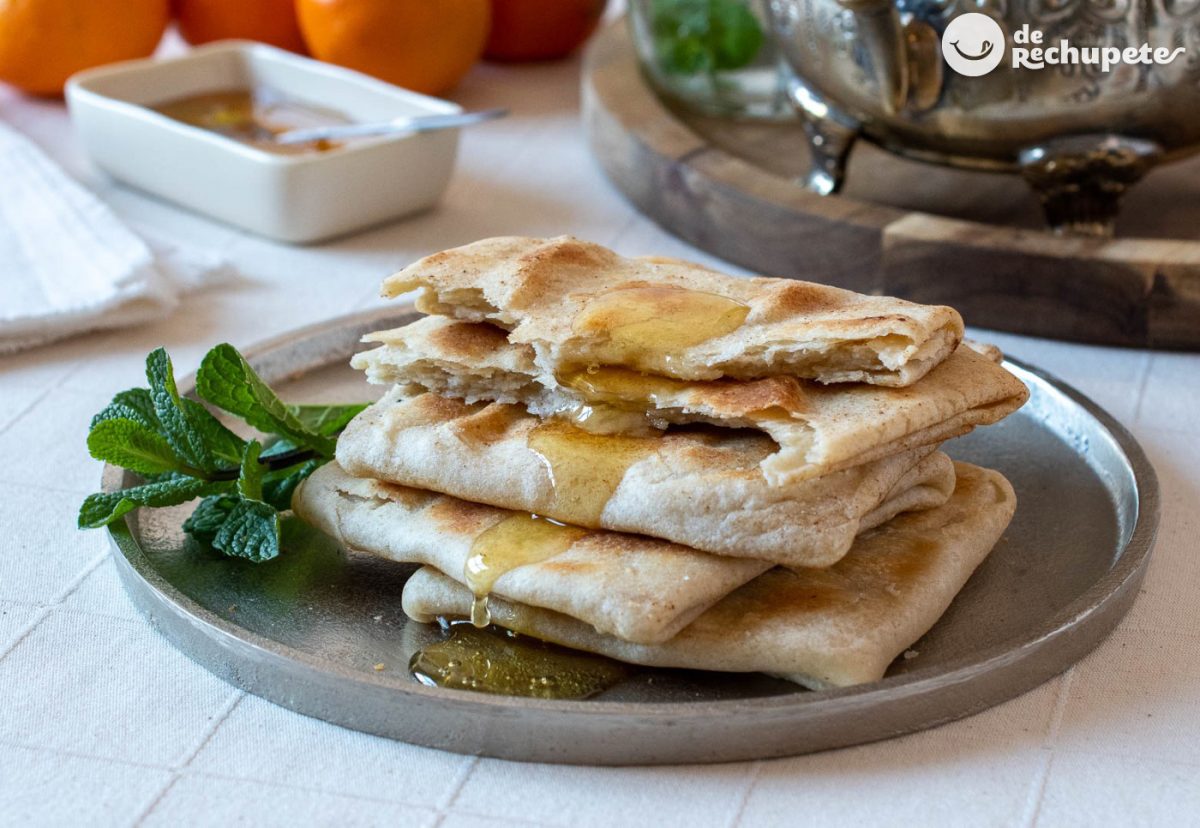 Tortitas árabes o marroquíes Rghaif. Una merienda perfecta