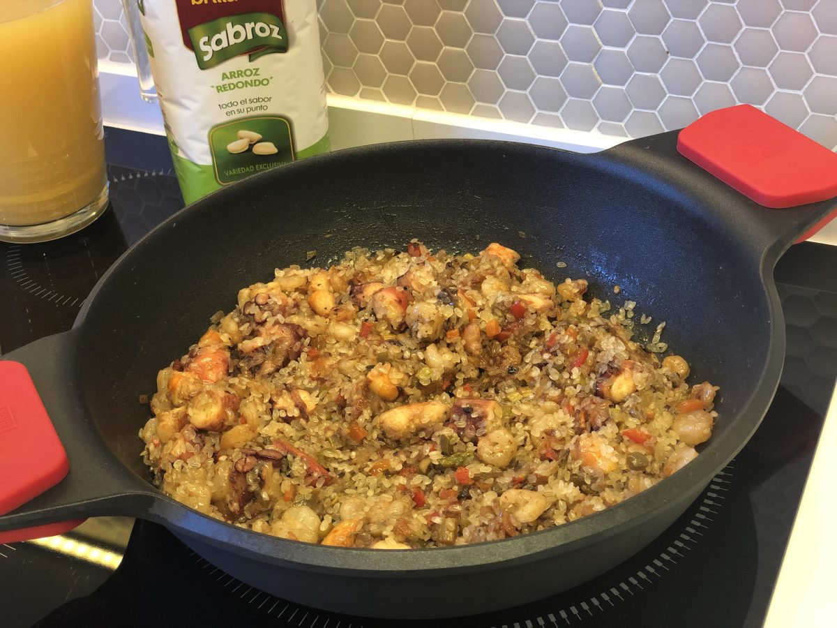 arroz con pulpo paso3