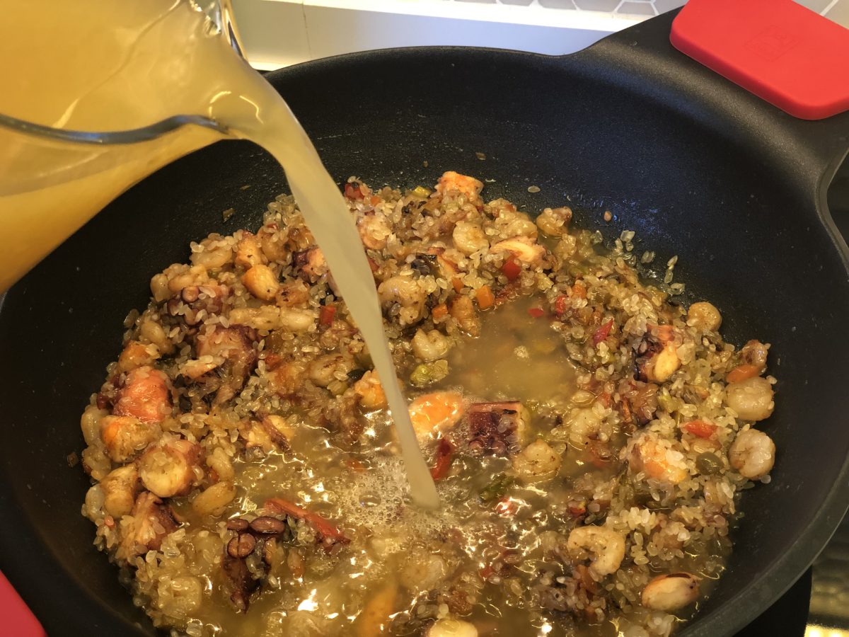 arroz con pulpo paso5