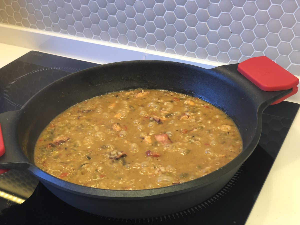 arroz con pulpo paso7