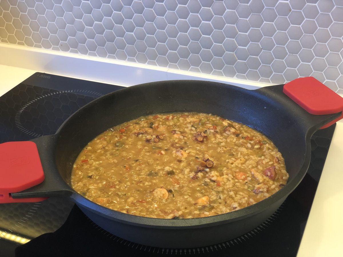 arroz con pulpo paso8