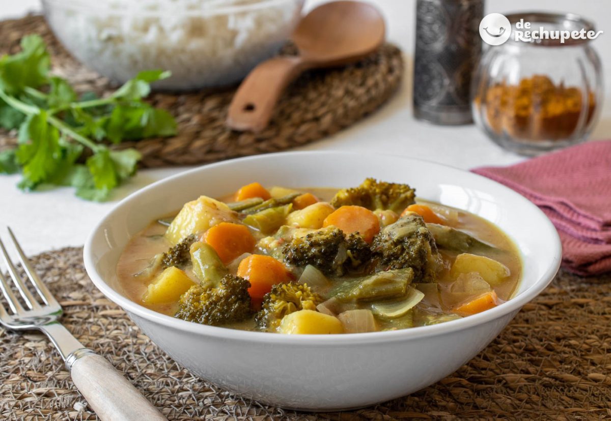 Curry de verduras. Una delicia saludable para disfrutar de la cocina india