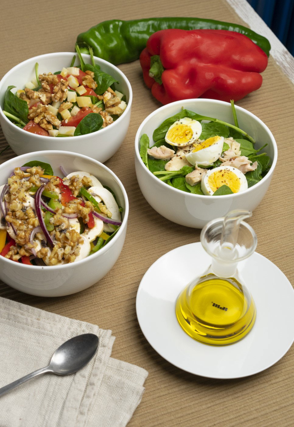 Conoce 3 ensaladas de espinacas. Variedad y sabor en cada bocado