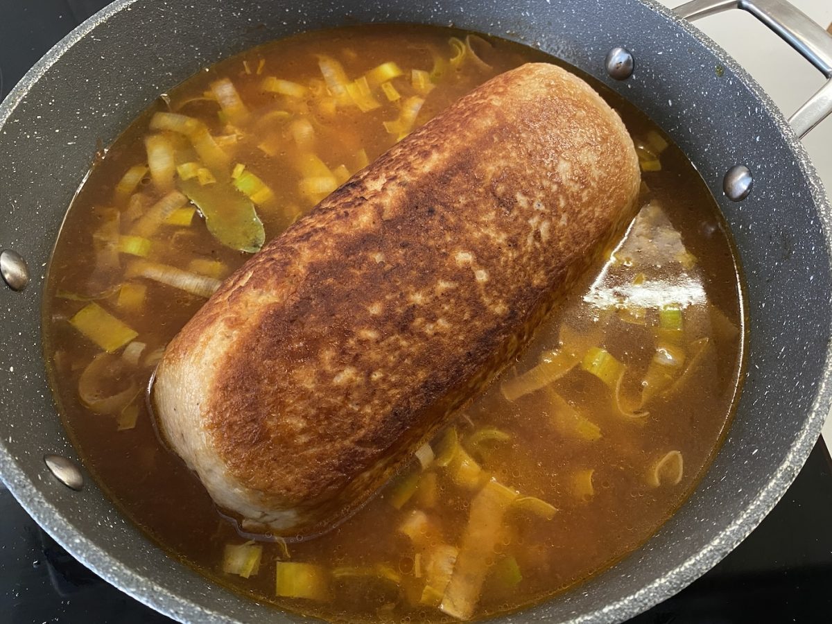 Albondigón de pavo. Rollo de carne ideal para una cena familiar