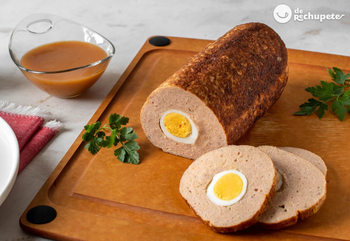Albondigón de pavo. Rollo de carne ideal para una cena familiar