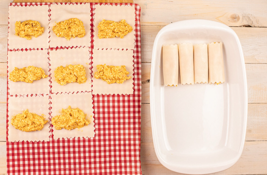 Canelones rellenos de atún. Receta casera fácil