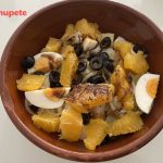Ensalada malagueña de bacalao y naranja. Sencilla y sabrosa
