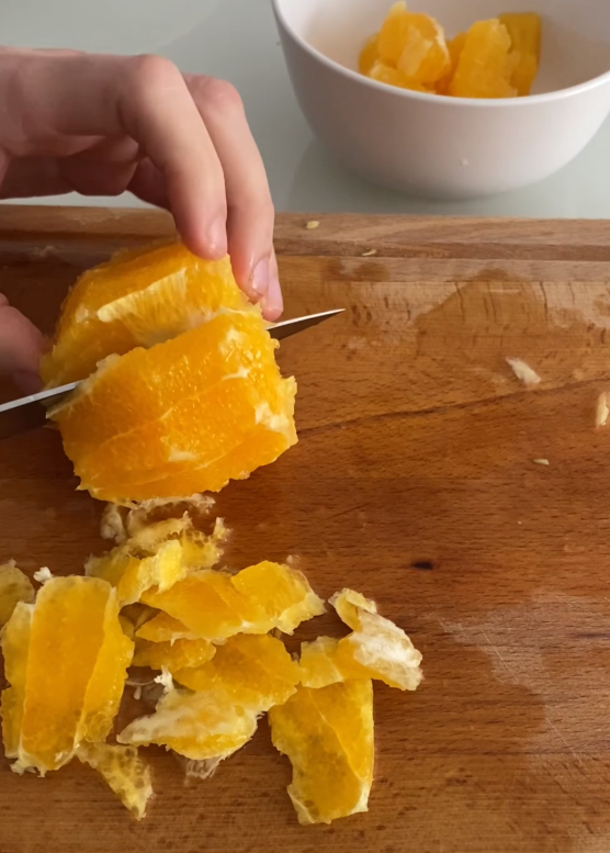 Ensalada malagueña de bacalao y naranja. Sencilla y sabrosa