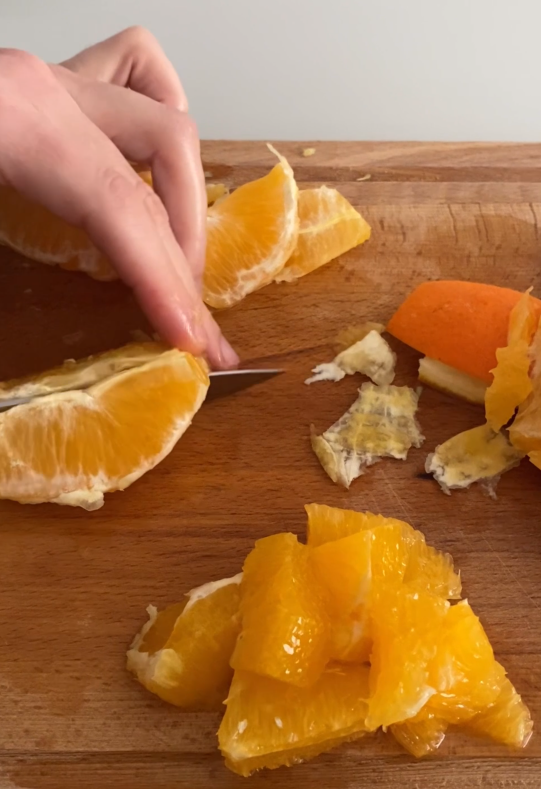 Ensalada malagueña de bacalao y naranja. Sencilla y sabrosa