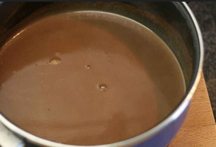 Flan de chocolate