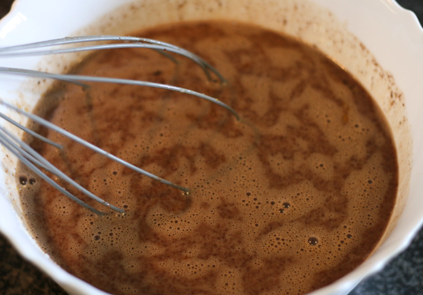 Flan de chocolate