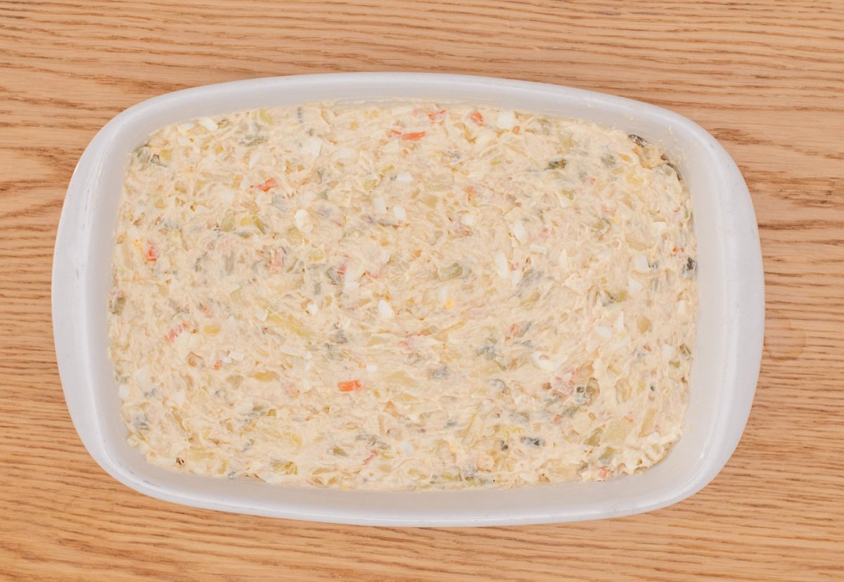 Marinera murciana de ensaladilla y anchoa