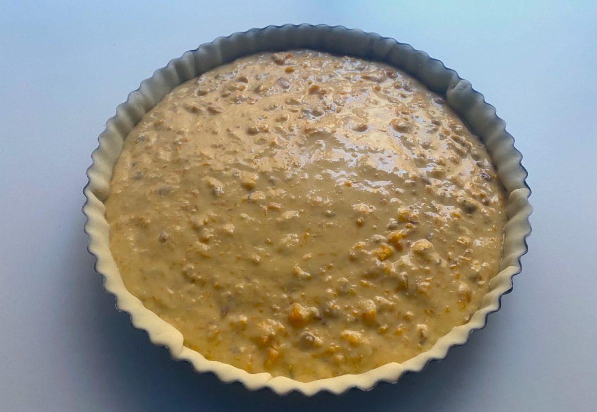 Quiche de calabaza y cebolla caramelizada. Deliciosa e irresistible receta paso a paso
