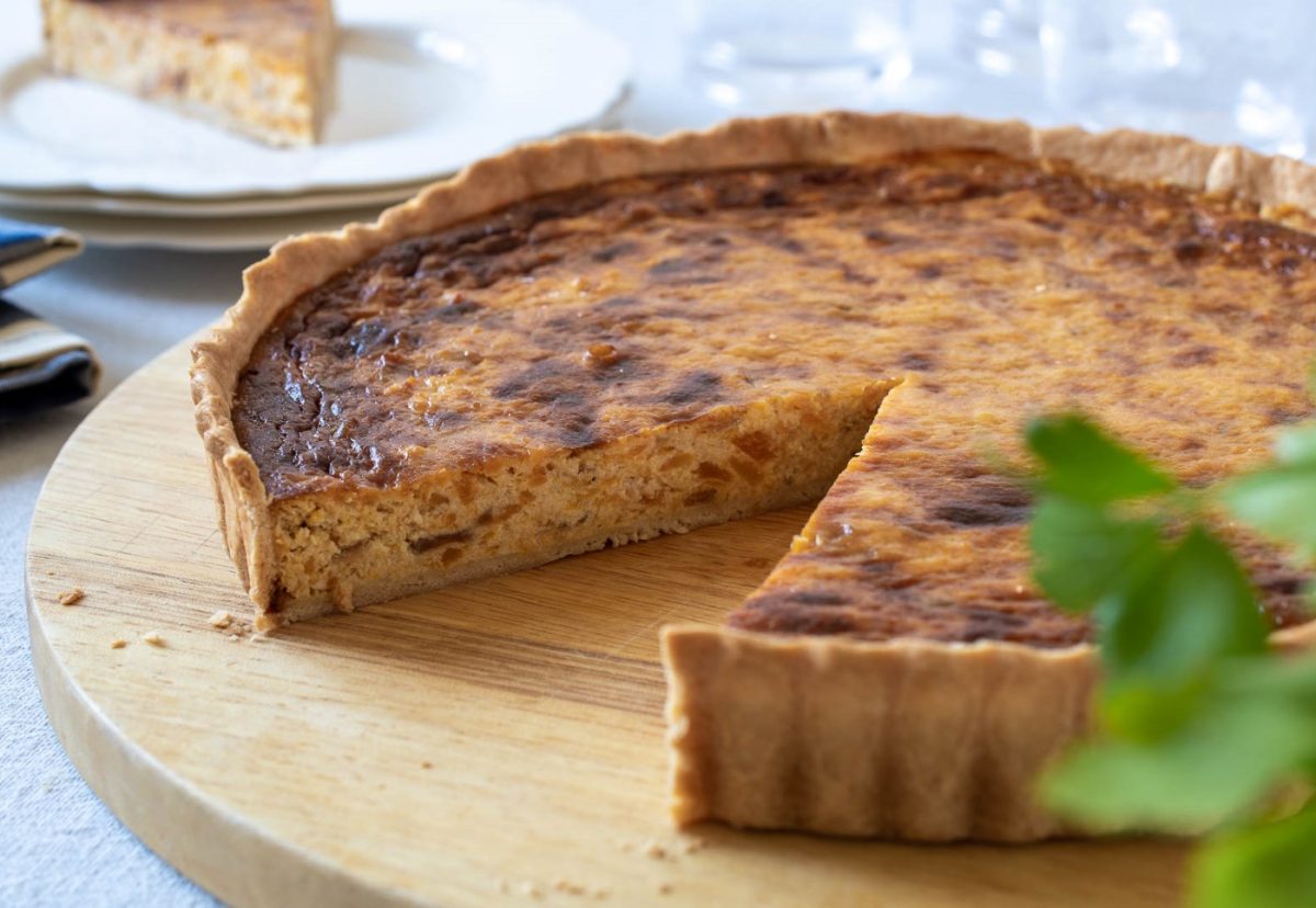 Quiche de calabaza y cebolla caramelizada. Deliciosa e irresistible receta paso a paso