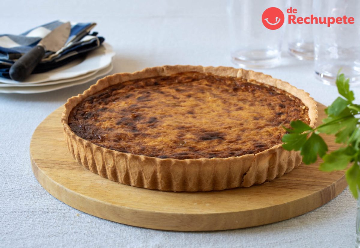 Quiche de calabaza y cebolla caramelizada. Deliciosa e irresistible receta paso a paso