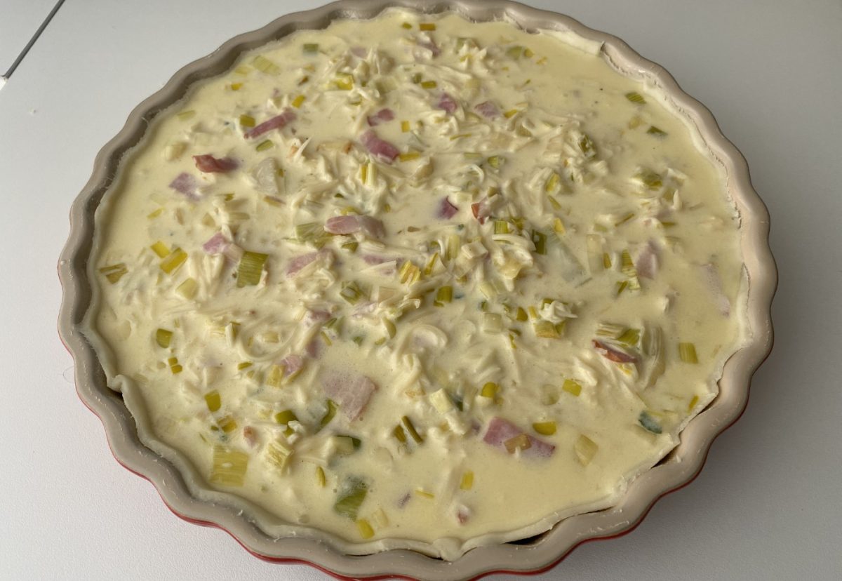 Quiche de puerros y beicon. Rápida, sencilla y perfecta para un almuerzo
