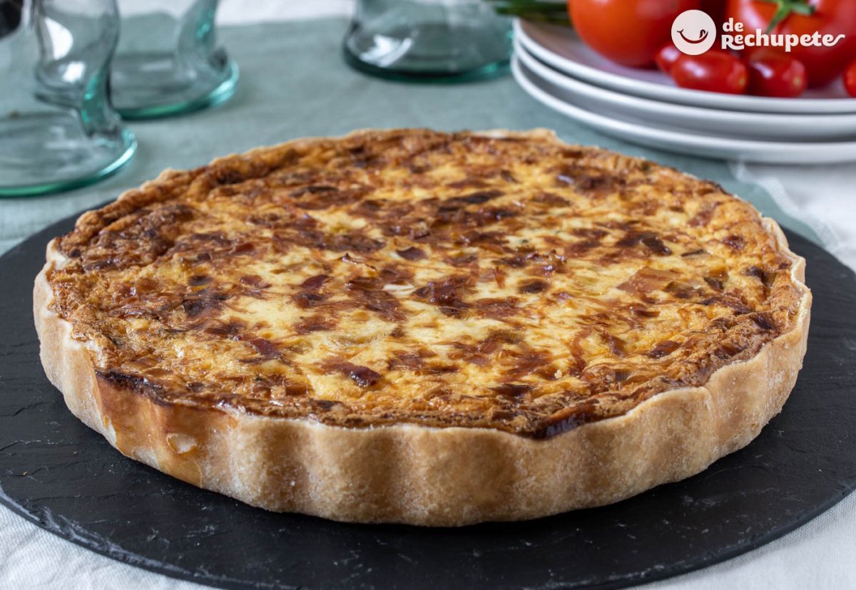 Quiche de puerros y beicon. Rápida, sencilla y perfecta para un almuerzo