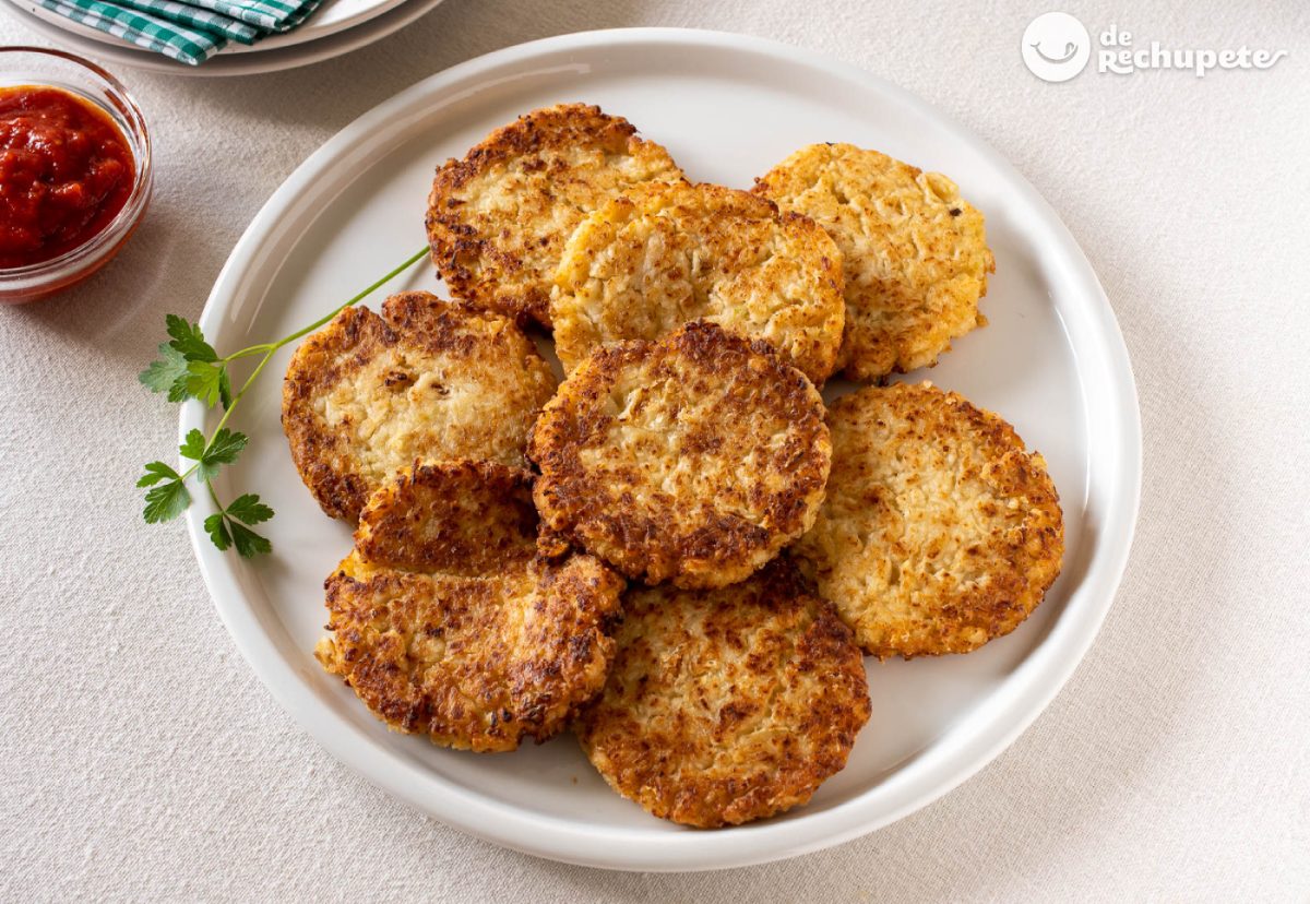 Tortitas de coliflor y queso. Una receta fácil, rápida y deliciosa