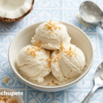 Helado de coco que sabe a coco de verdad