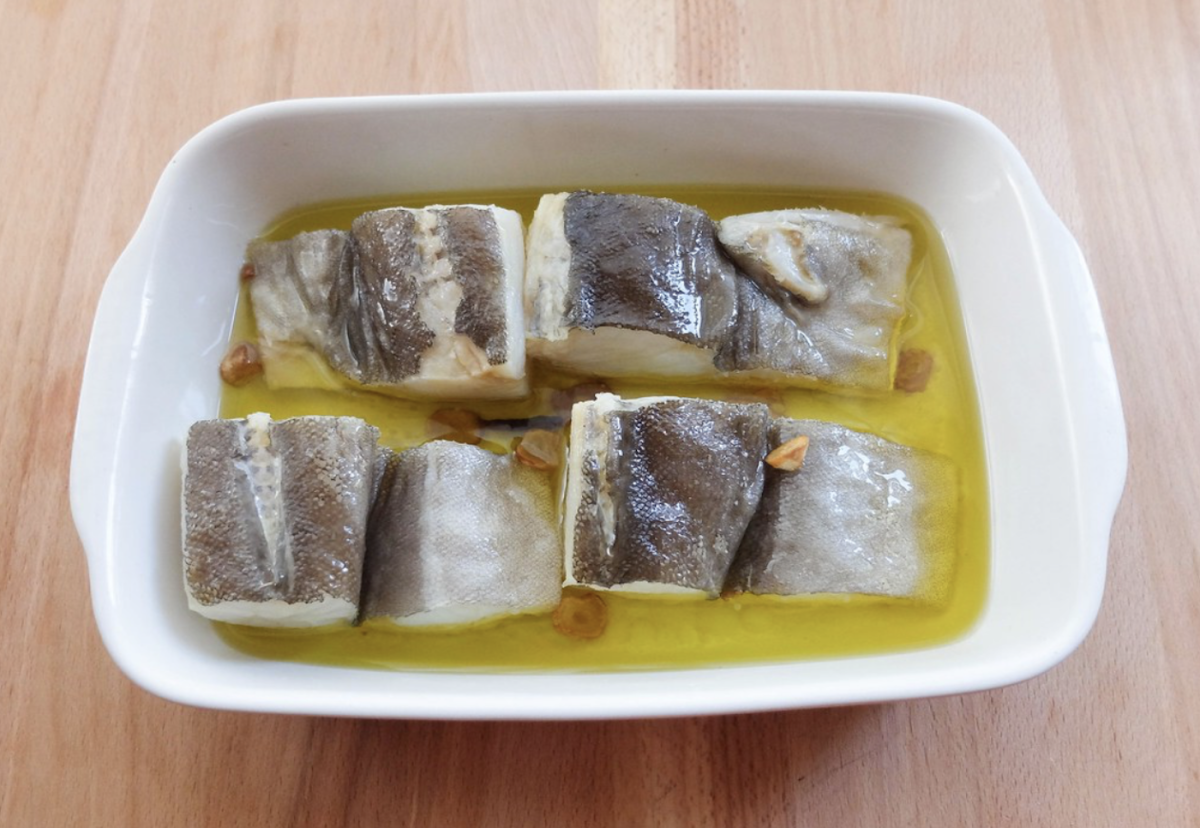 Bacalao al ajoarriero. receta tradicional paso a paso