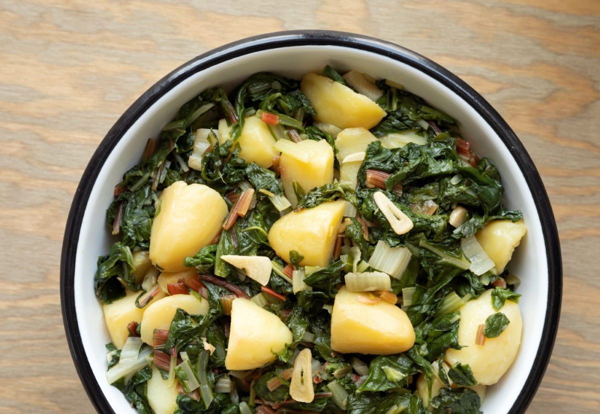 Blitva. Receta croata de acelgas con patatas