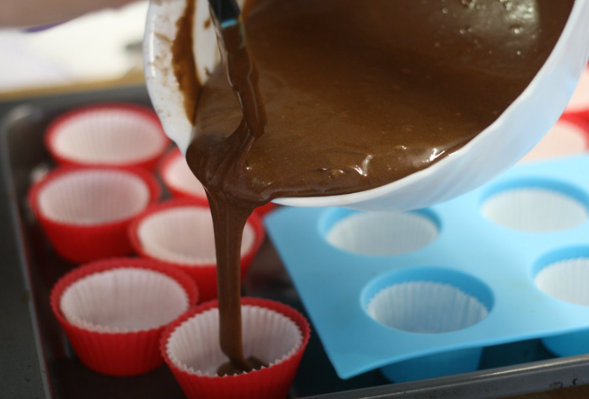 Magdalenas de chocolate