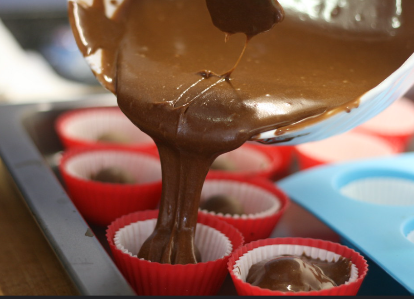 Magdalenas de chocolate