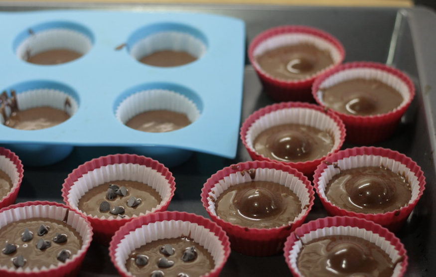 Magdalenas de chocolate