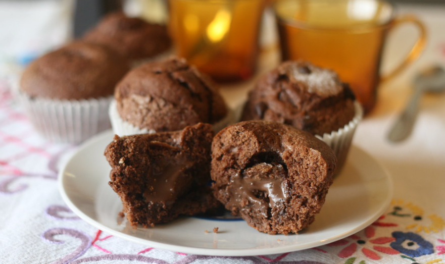Magdalenas de chocolate