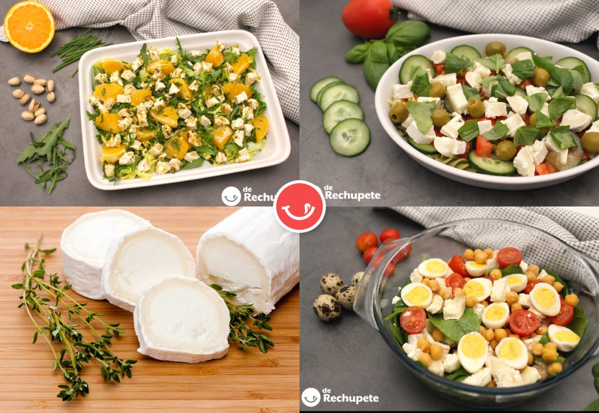 Conoce estas  recetas de ensaladas con queso de cabra que te van a gustar