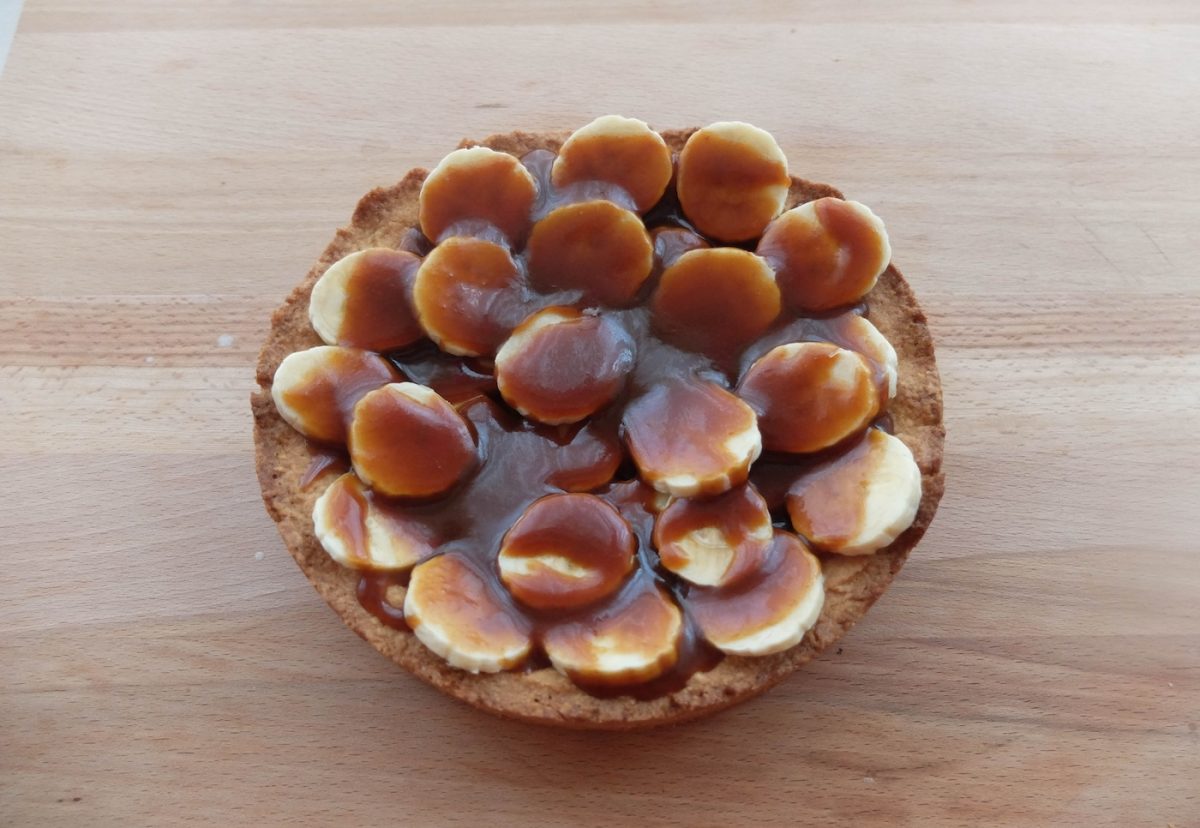 Banoffee pie. Delicioso postre de plátano y caramelo