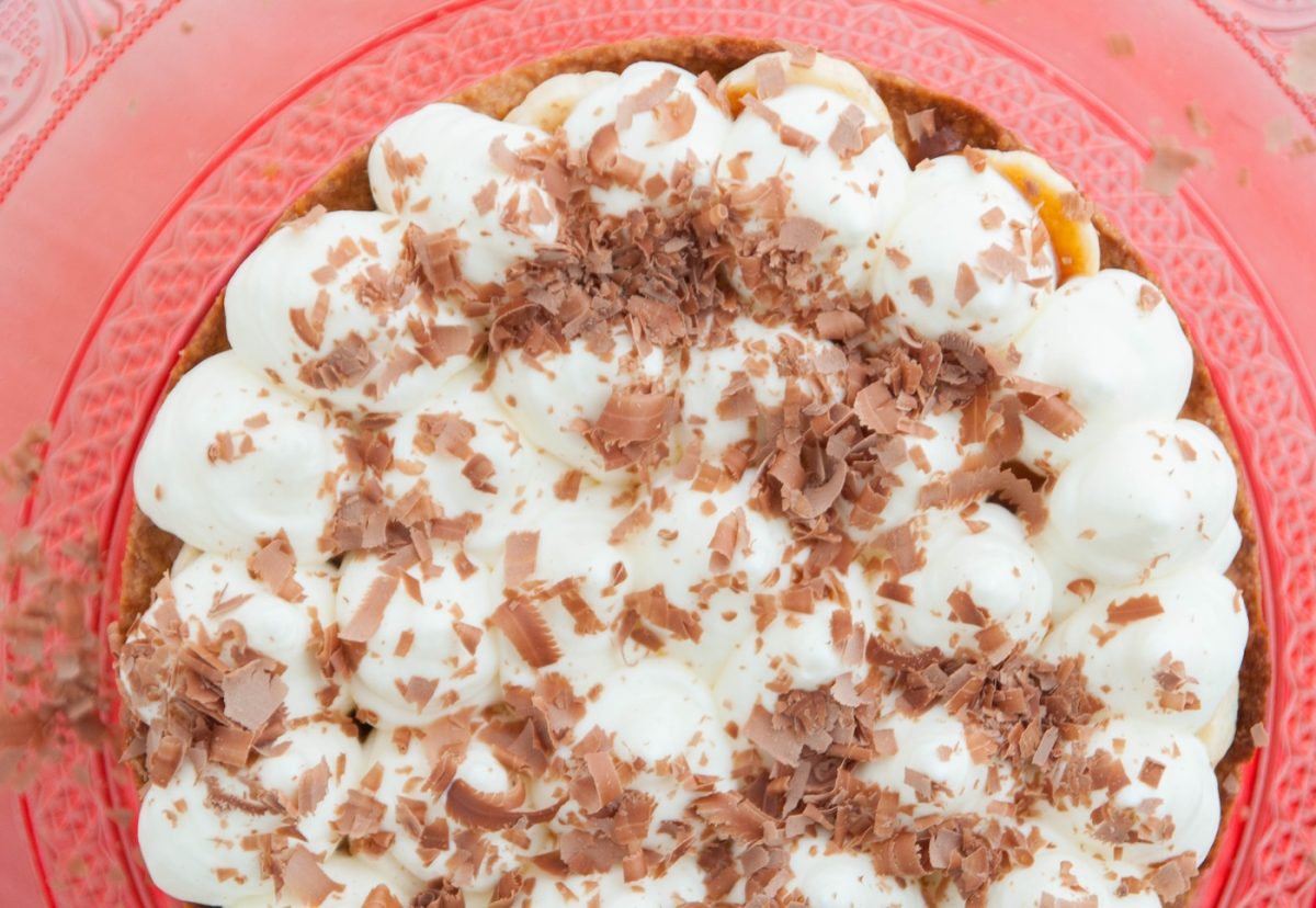 Banoffee pie. Delicioso postre de plátano y caramelo