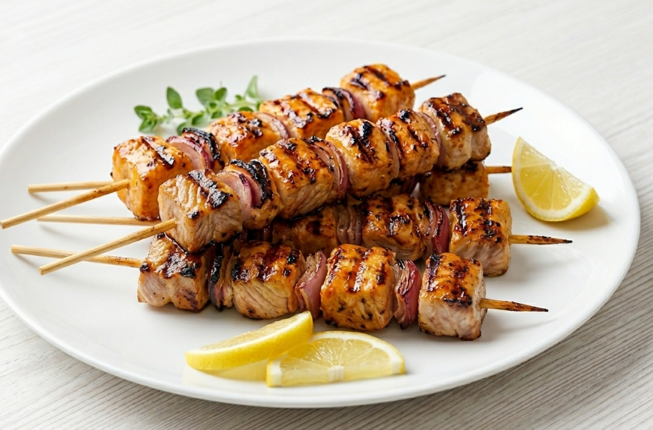 Souvlaki. La brocheta griega paso a paso