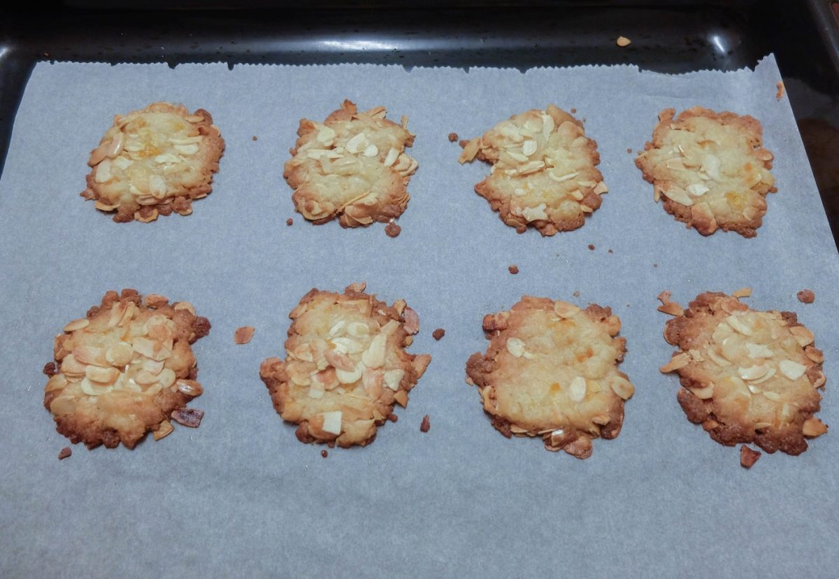 Galletas florentinas. Una delicia crujiente de almendras y chocolate