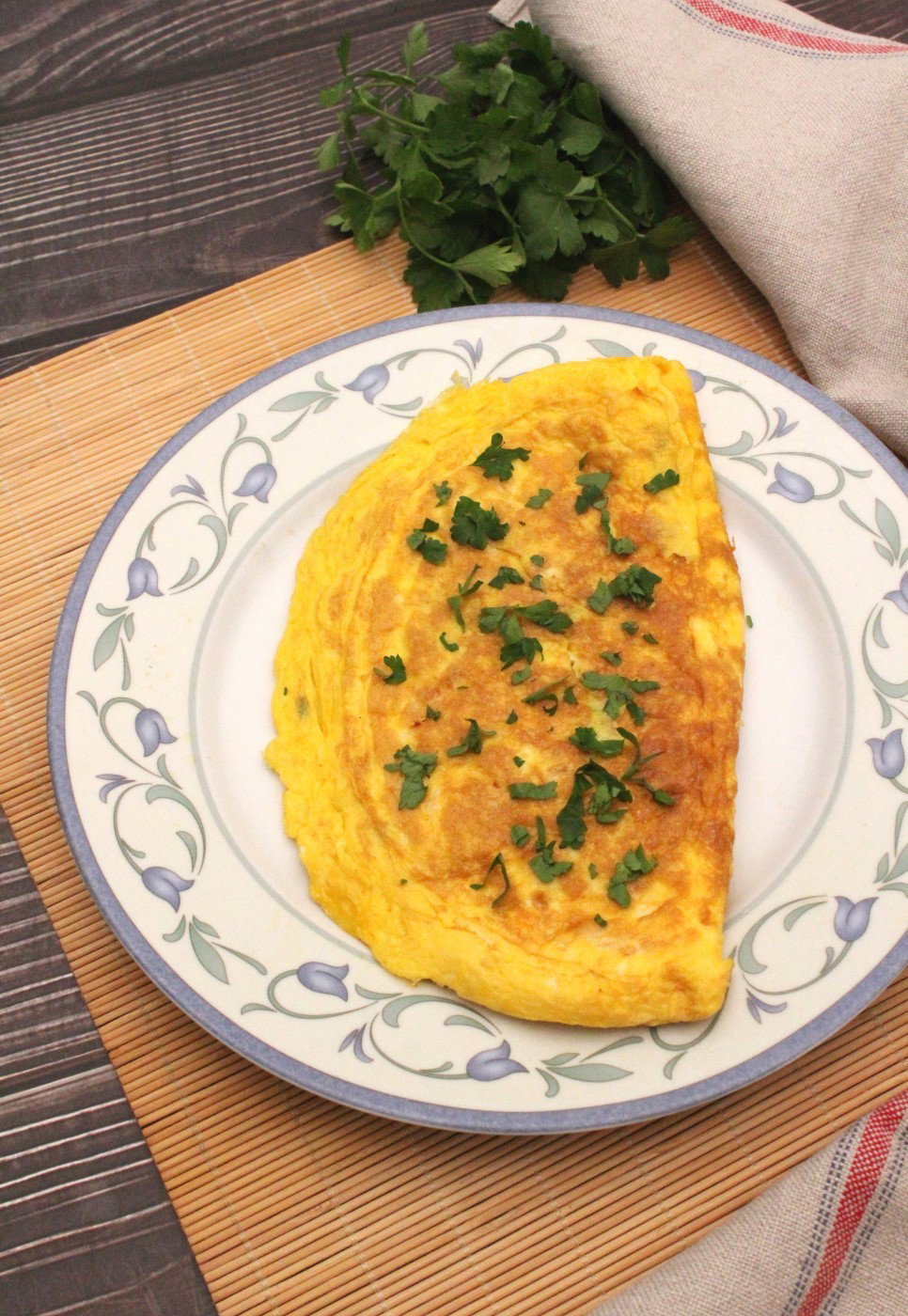 Tortilla de gambas. Una receta lista en 15 minutos