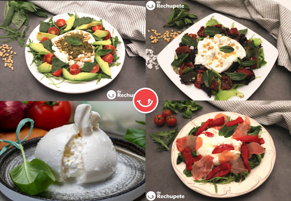 Descubre estas  exquisitas ensaladas de burrata