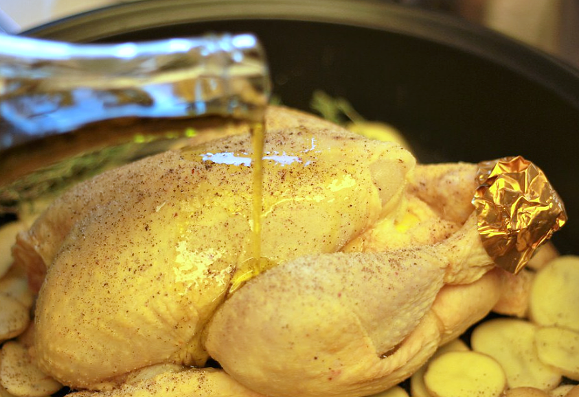 Receta de pollo al horno: horneado