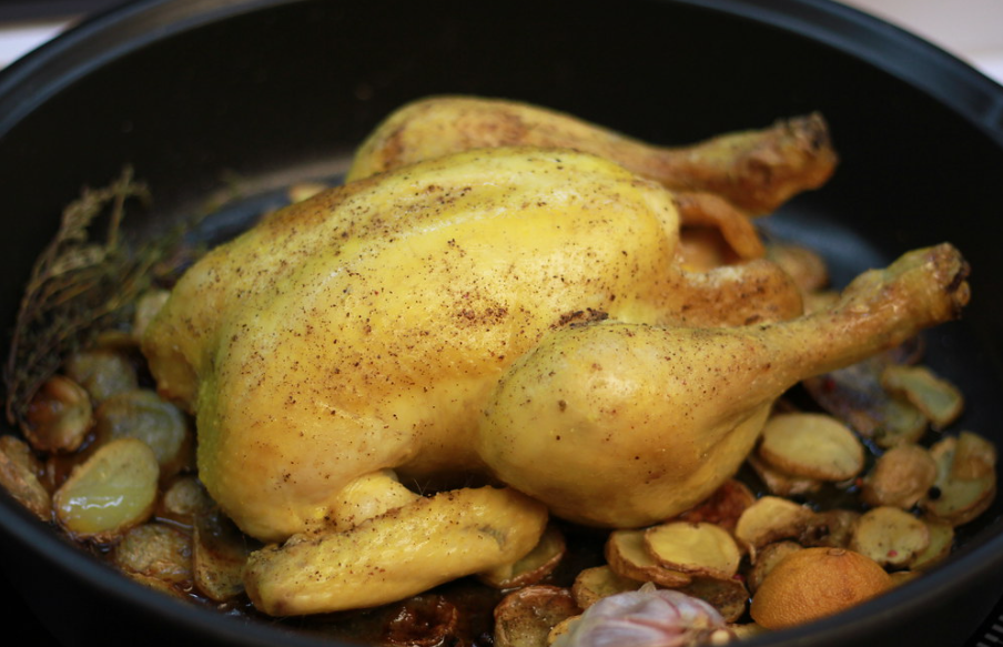 Receta de pollo al horno: resultado final
