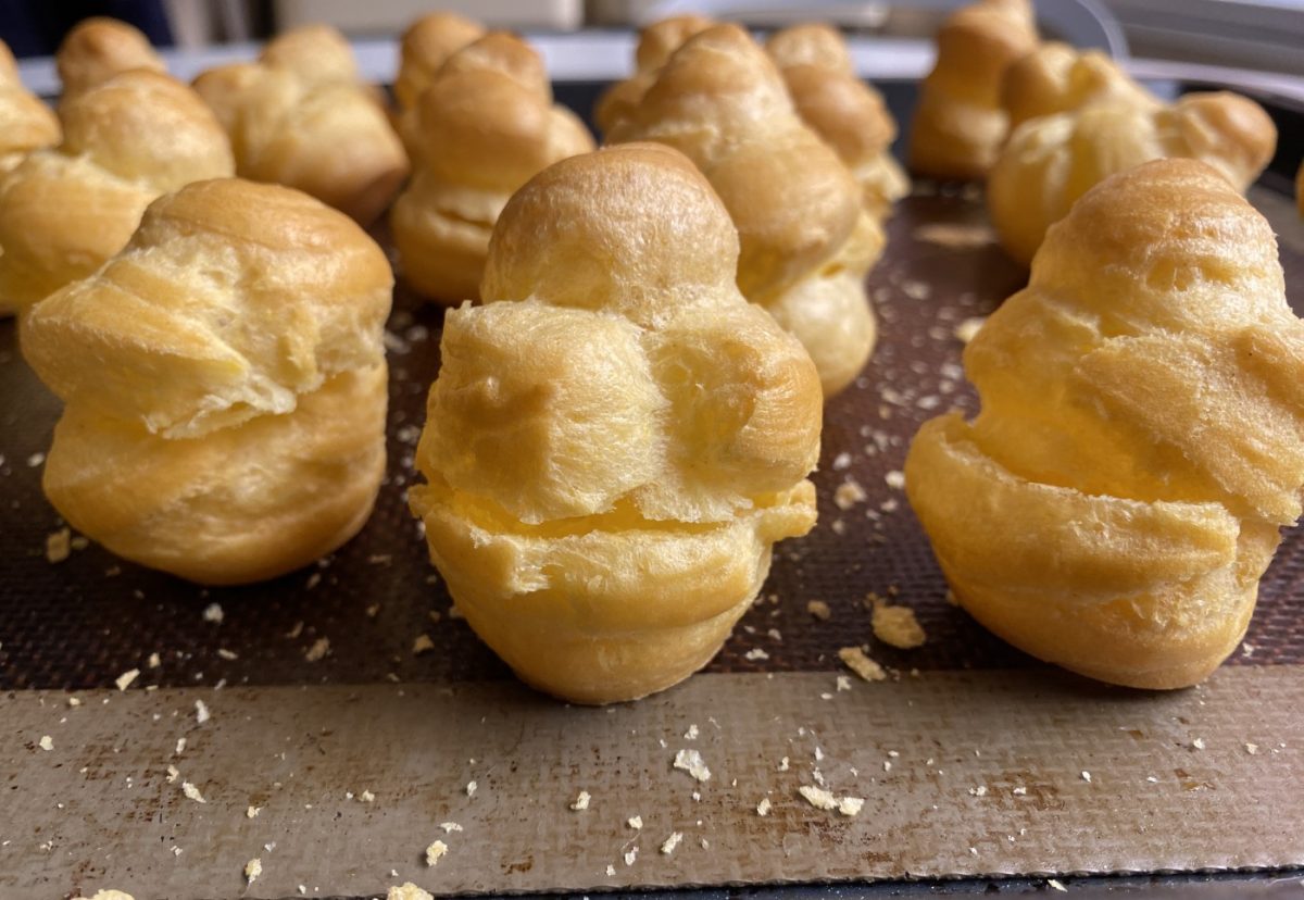 Profiteroles con tres rellenos paso a paso