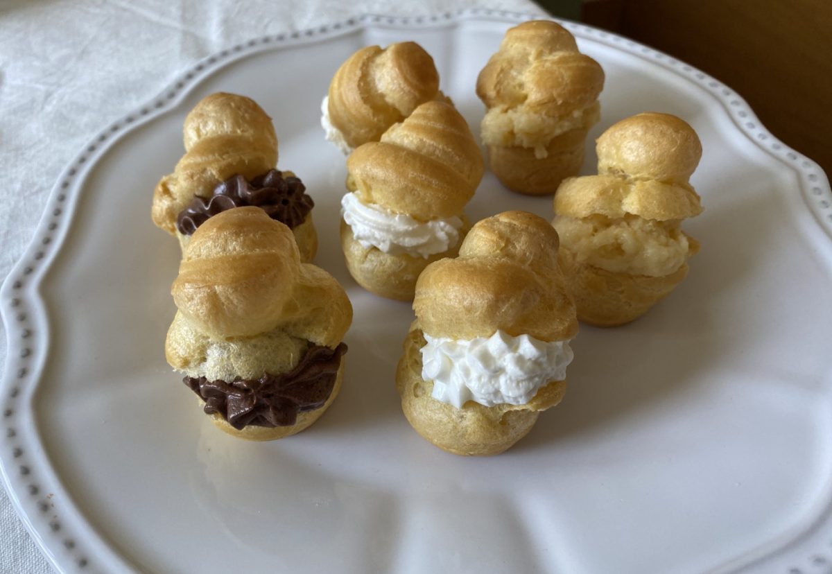 Profiteroles con tres rellenos paso a paso