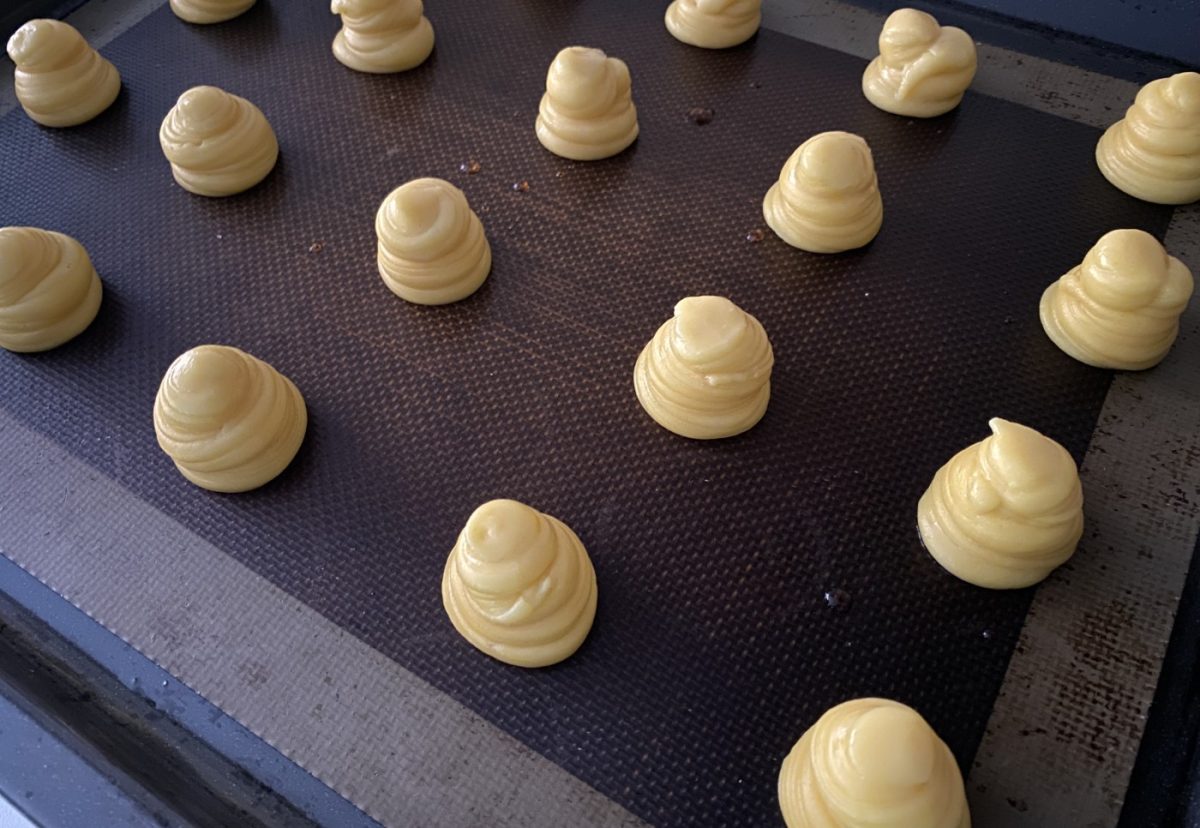 Profiteroles con tres rellenos paso a paso