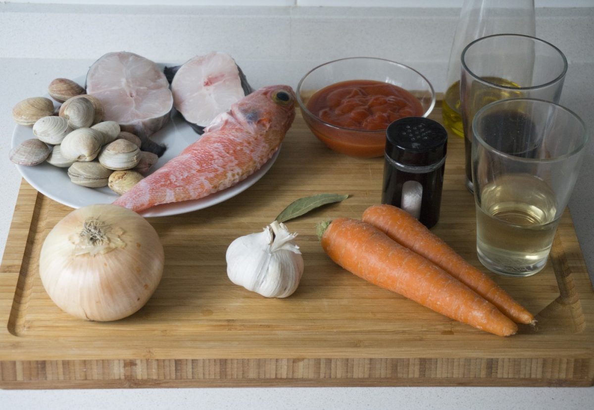 Receta de sopa de pescado a la vasca paso a paso