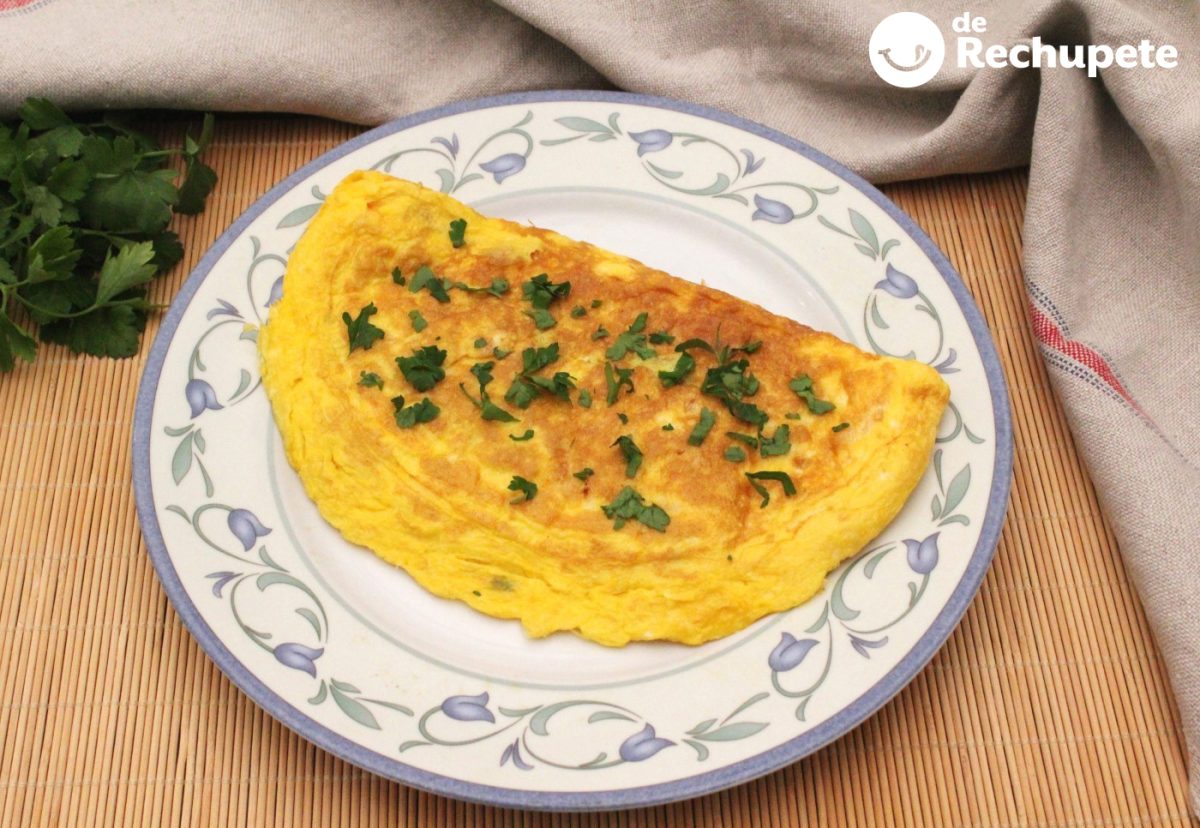 Tortilla de gambas. Una receta lista en minutos