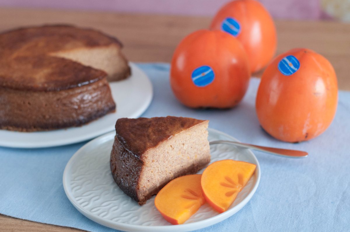 cheesecake con kakis paso 19