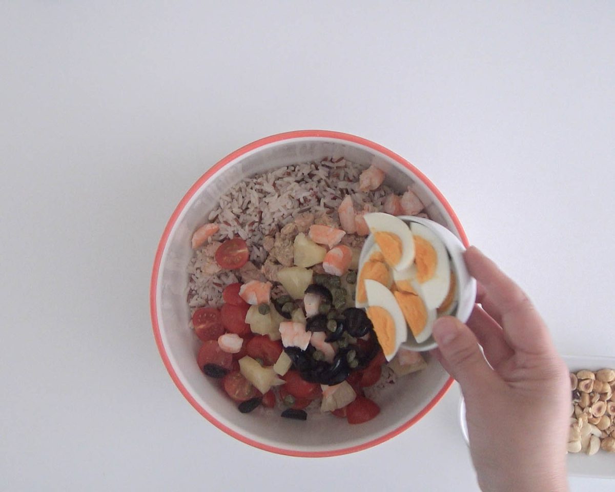 ensalada de arroz veraniega paso 11