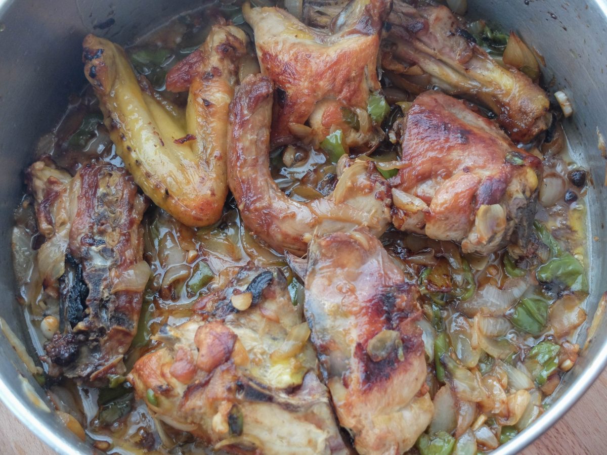 pollo campero guisado paso 5