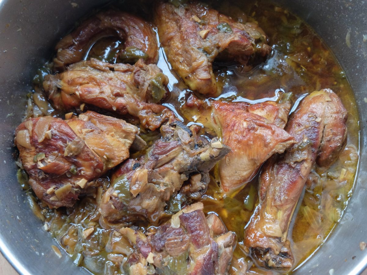 pollo campero guisado paso 6