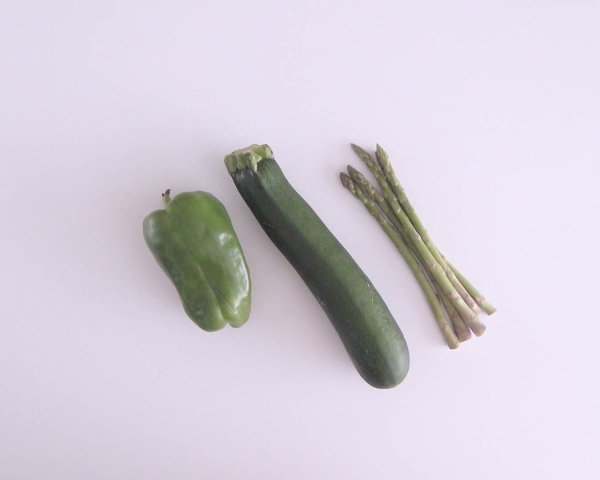 timbal de verduras con pavo paso 1