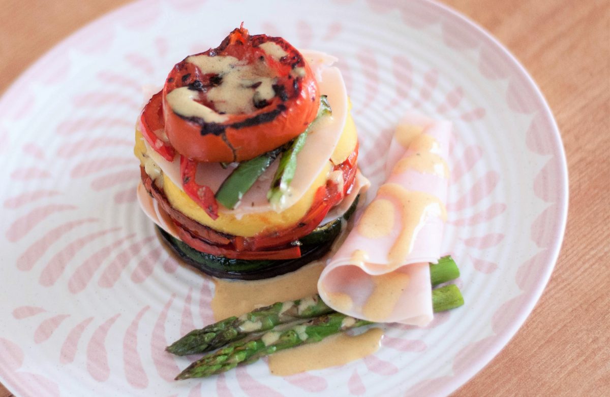 timbal de verduras con pavo paso 21