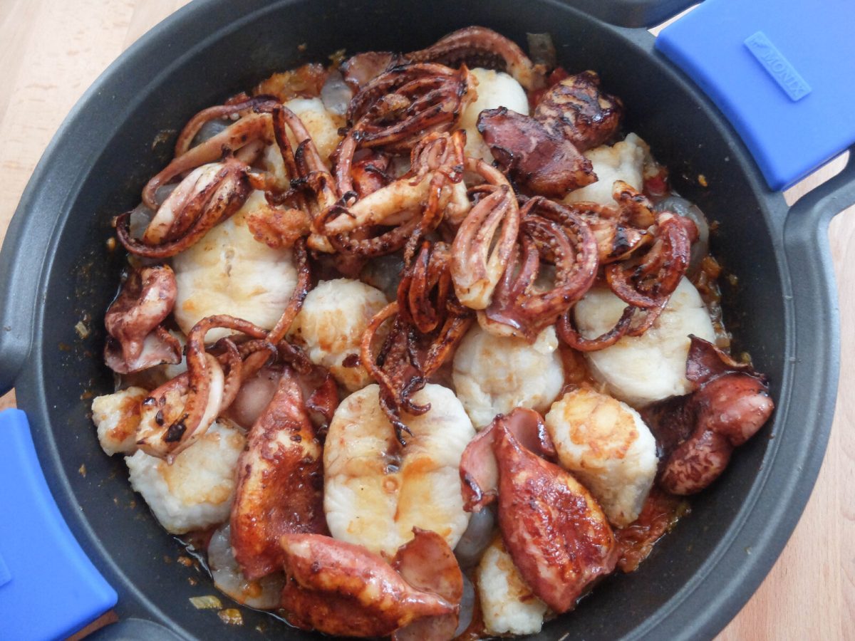 zarzuela de pescado y mariscos paso 25